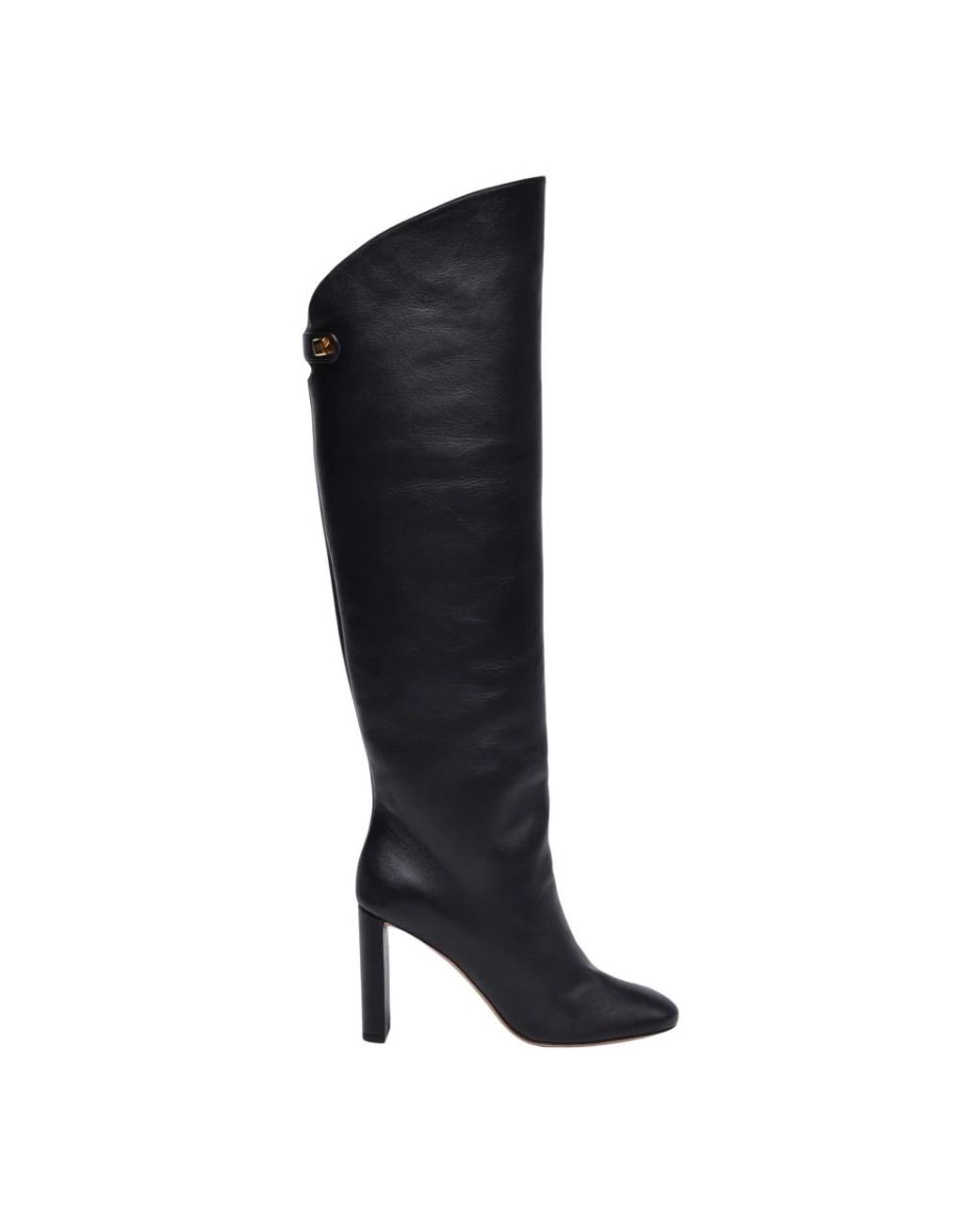 Maison Skorpios Black Over-The-Knee Boots