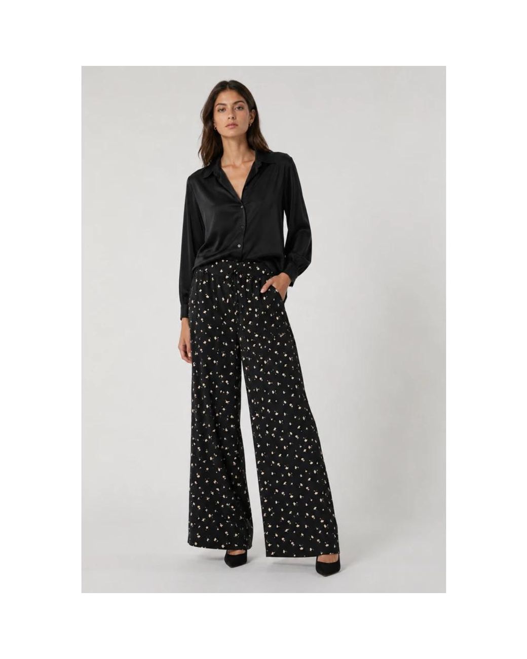 Max Mara Gray Wide Trousers