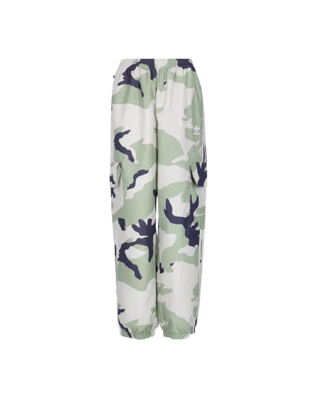Adidas Fitness ,Veelkleurig ,Nylon Camo Nylon Trainingsbroek in het Gray voor heren