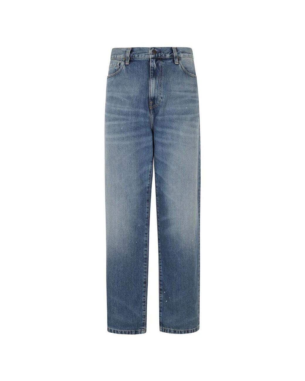 Carhartt Blue Straight Fit Jeans for men