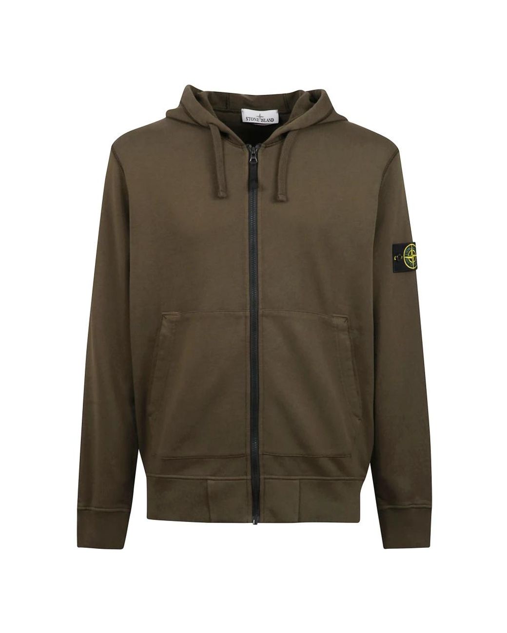 Stone Island Green Zip-Throughs for men
