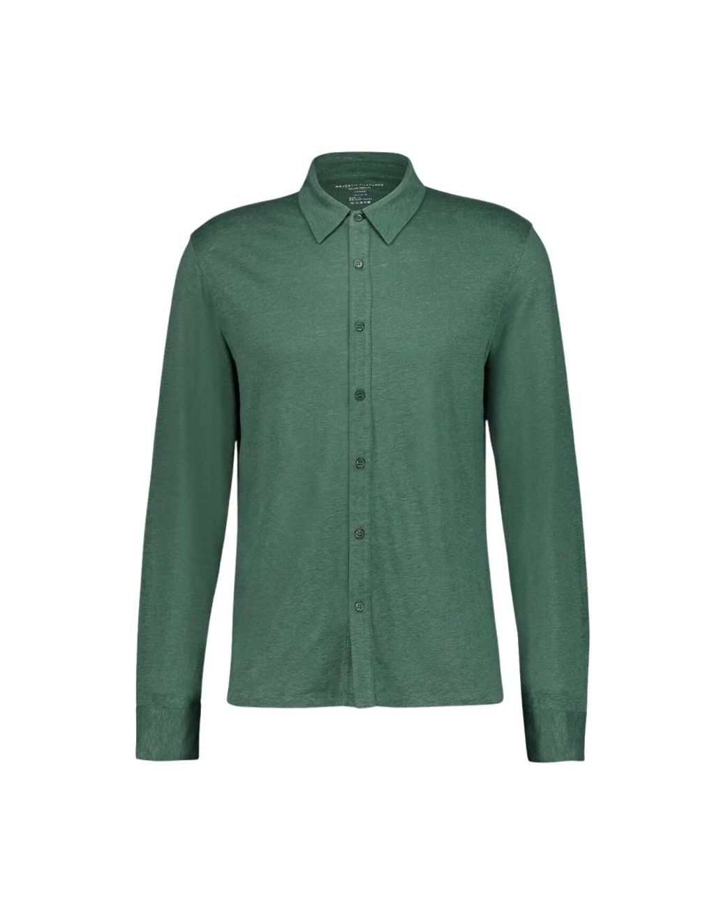 Majestic Filatures Green Casual Shirts for men