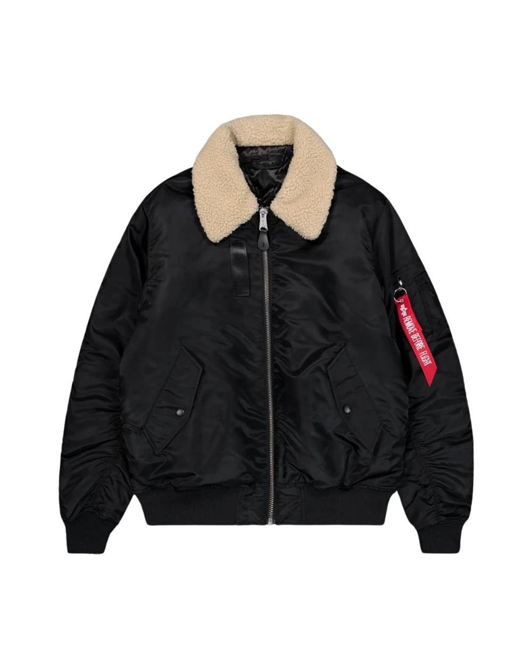 Alpha Industries Black Bomber Jackets for men