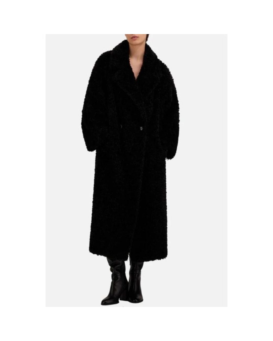 Double-Breasted Coats Herno en coloris Black