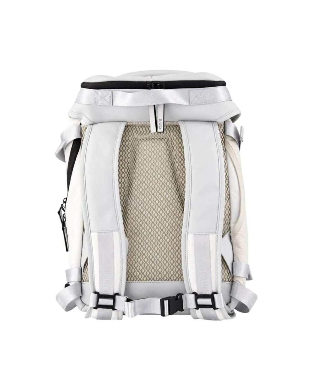 Rains White Backpacks