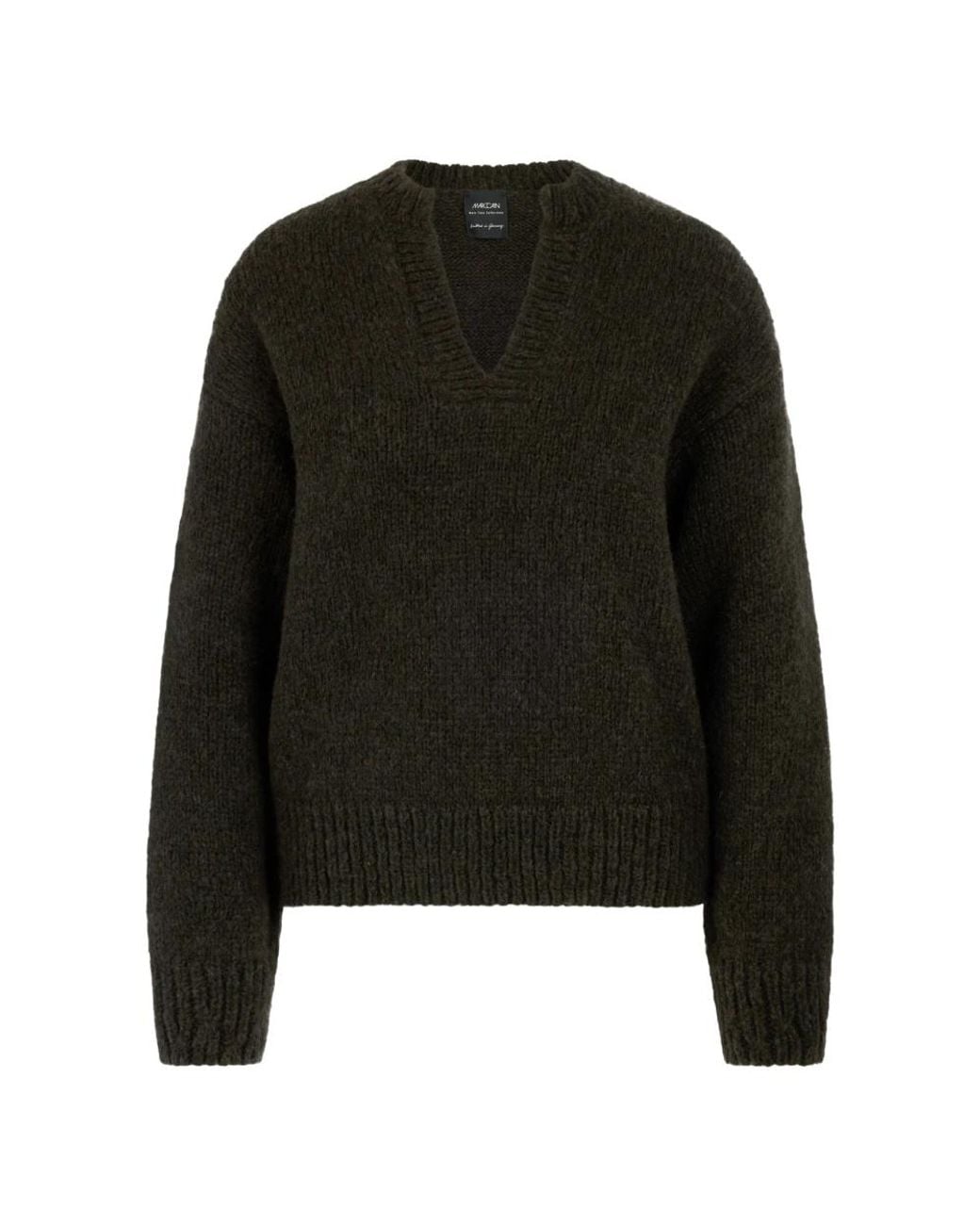 Marc Cain Black Grobstrickpullover Knitted