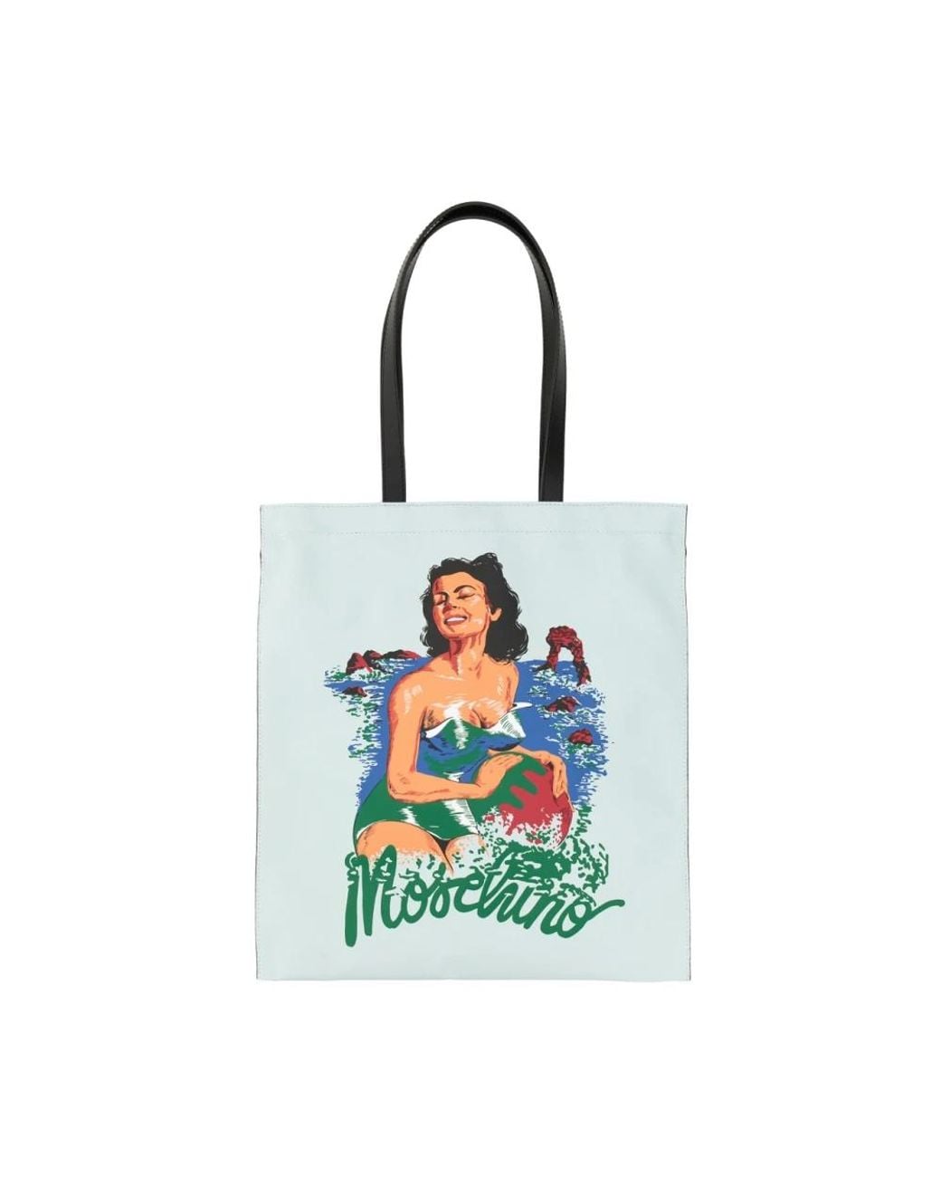 Moschino Blue Shopping Bags
