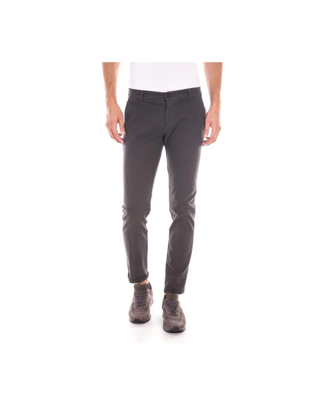 Daniele Alessandrini Gray Chinos for men