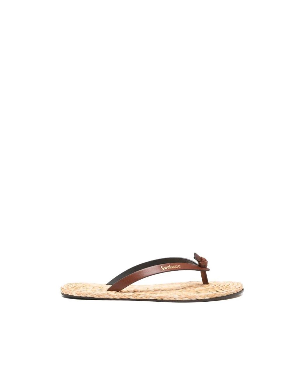 Saint Laurent Natural Pool-Flip-Flops