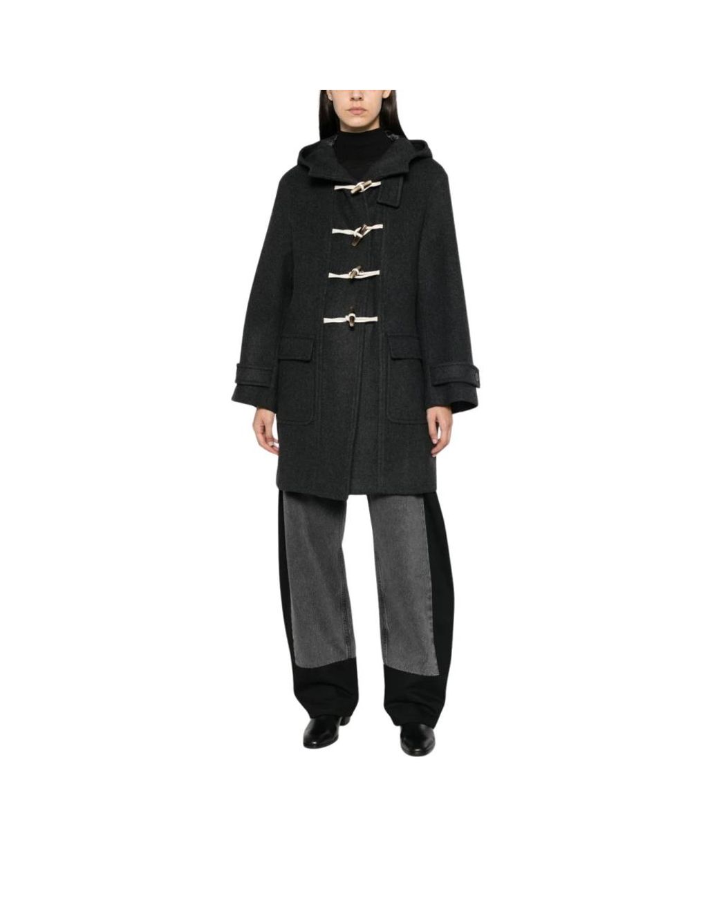 Semicouture Black Single-Breasted Coats