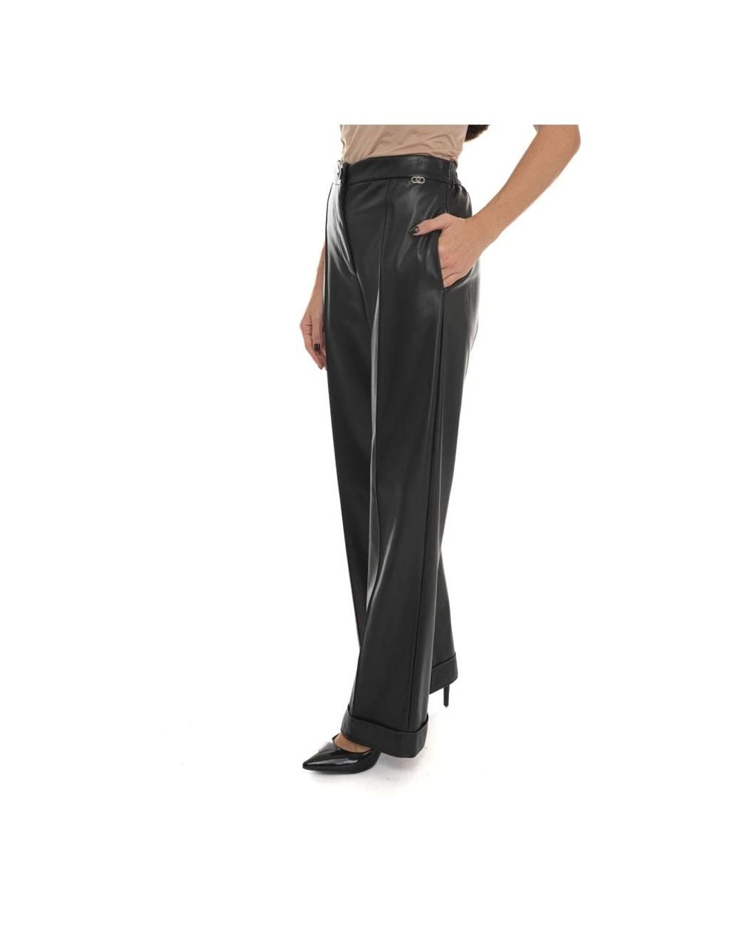 Liu Jo Black Wide Trousers