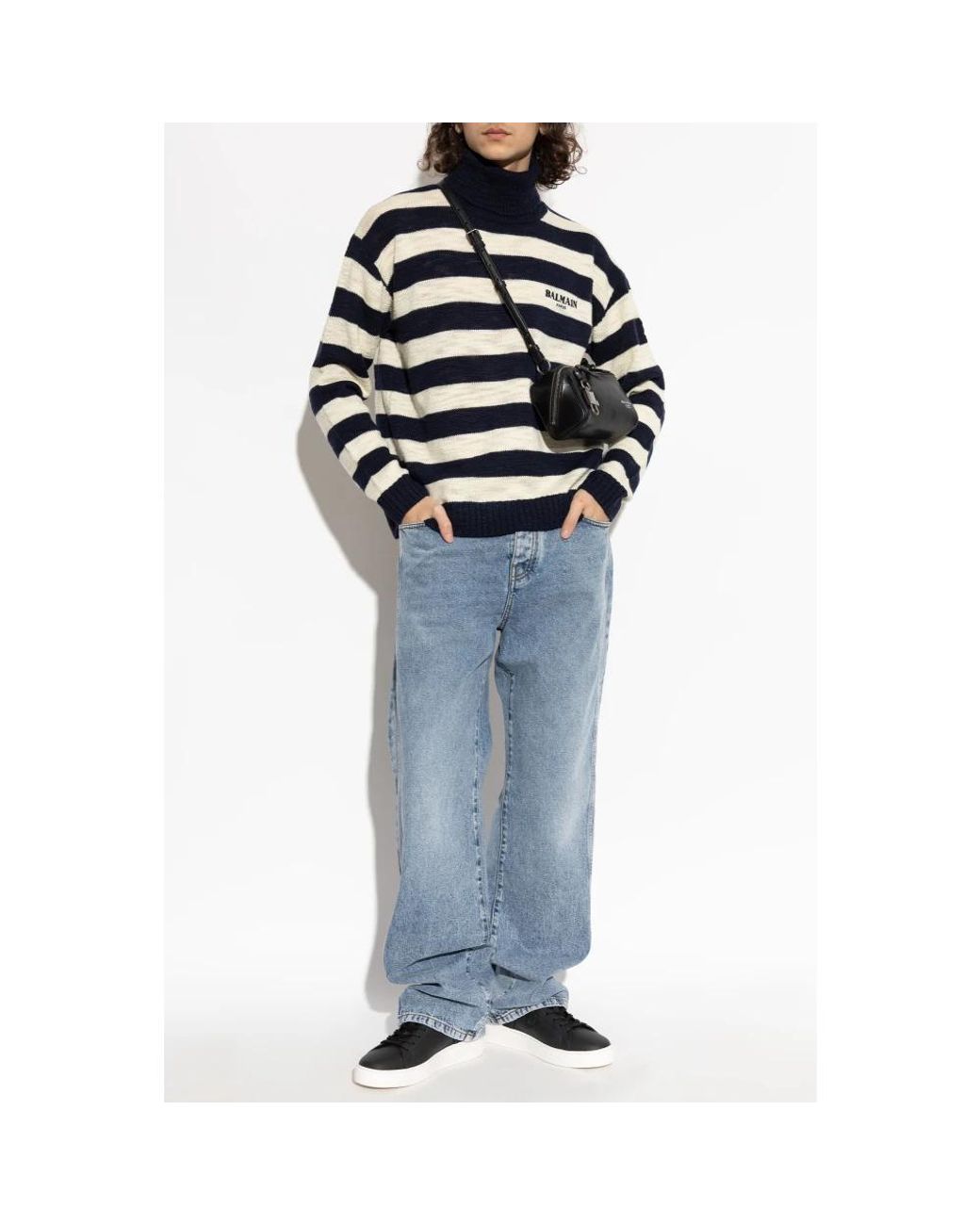 Balmain Blue Turtlenecks for men
