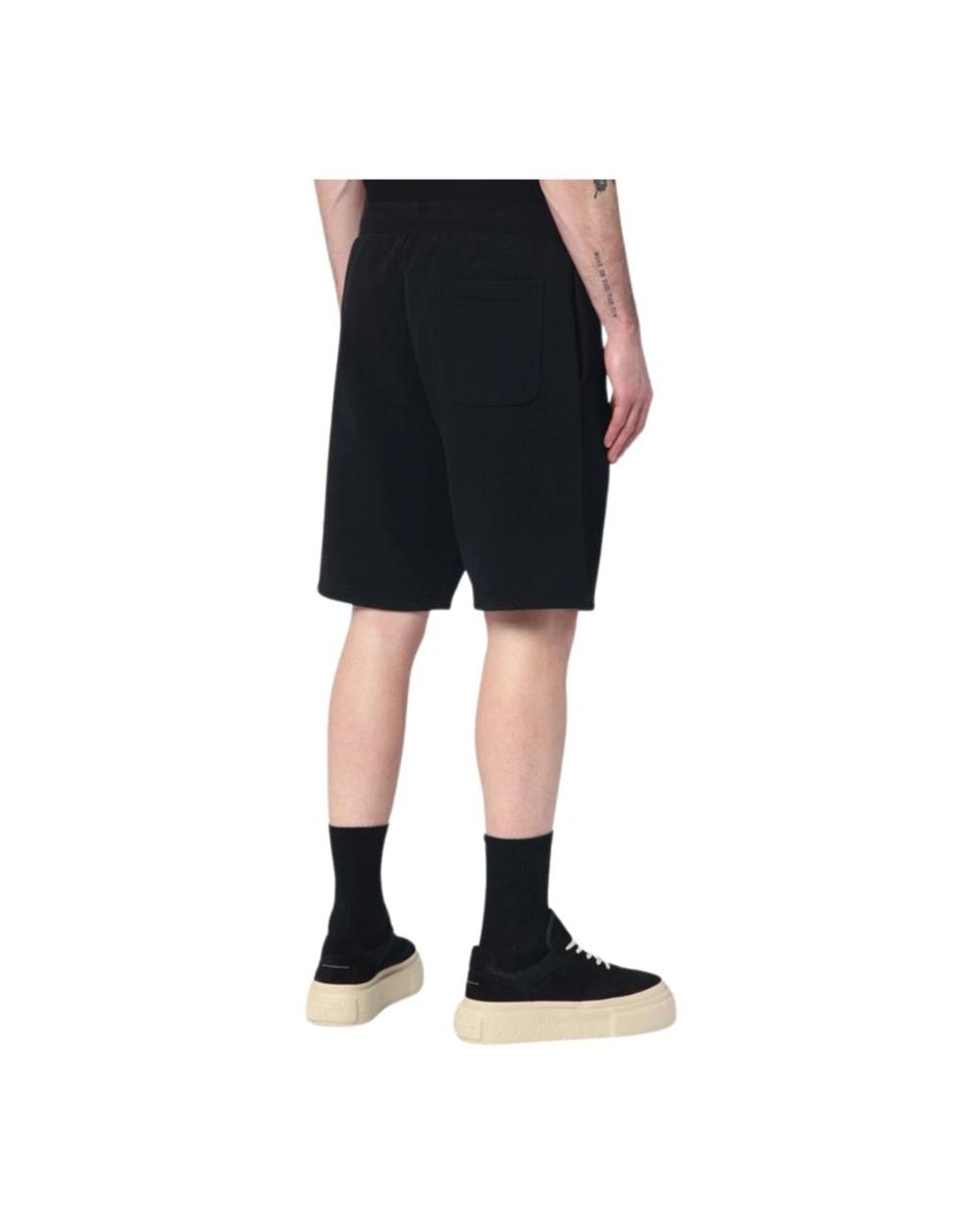 AMI Black Casual Shorts for men