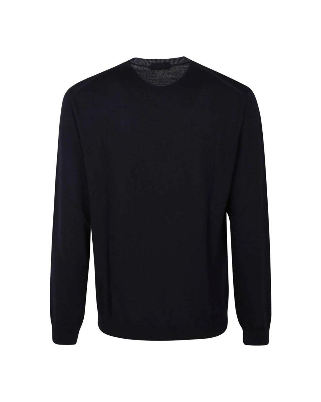 Zanone Blue Round-Neck Knitwear for men