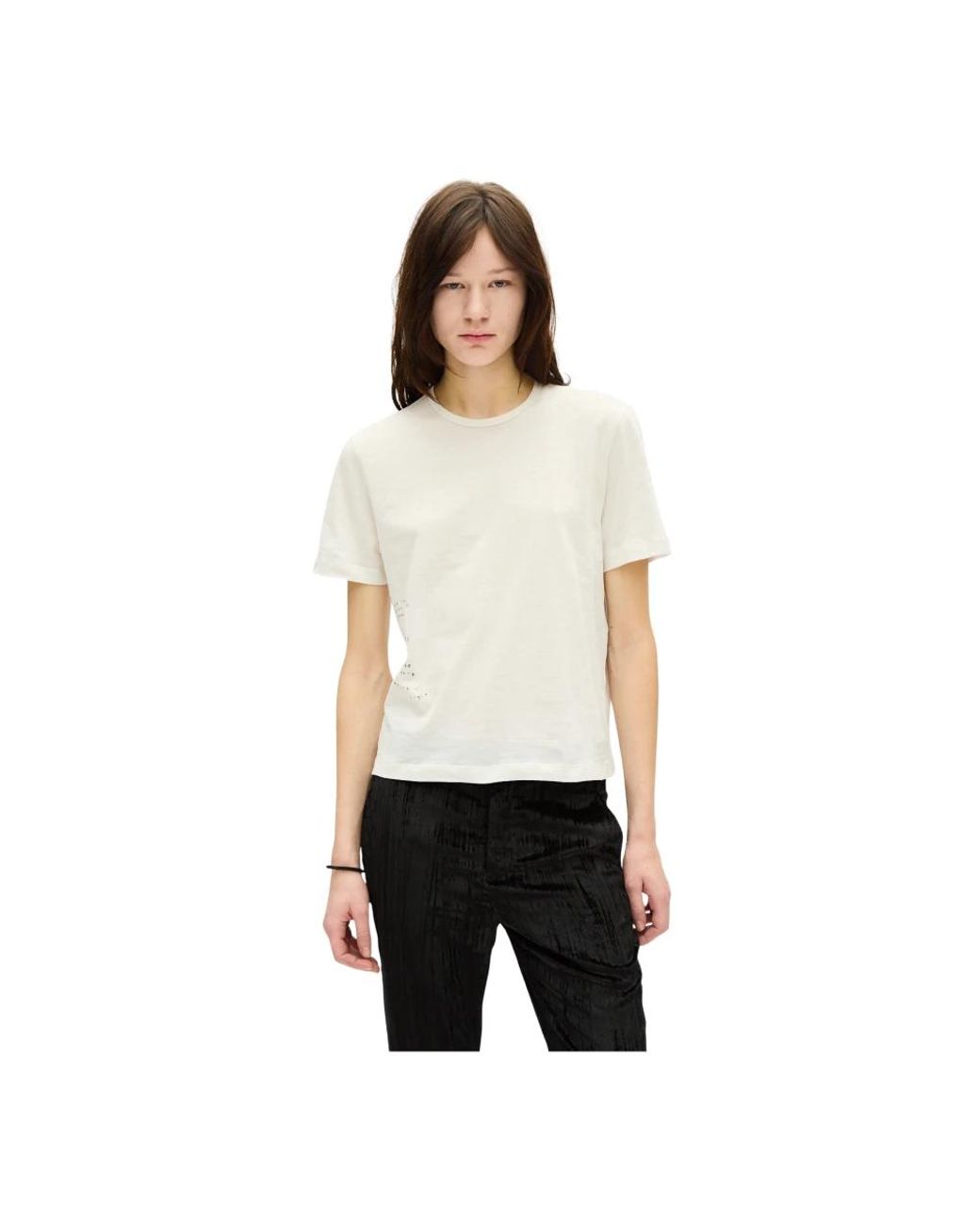 Ann Demeulemeester White T-Shirts
