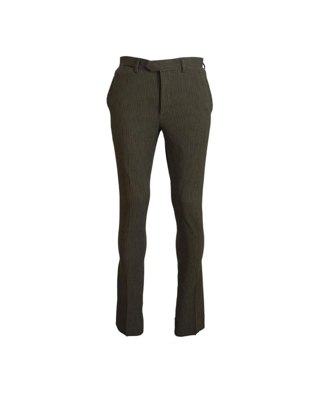 Bencivenga Gray Slim-Fit Trousers for men