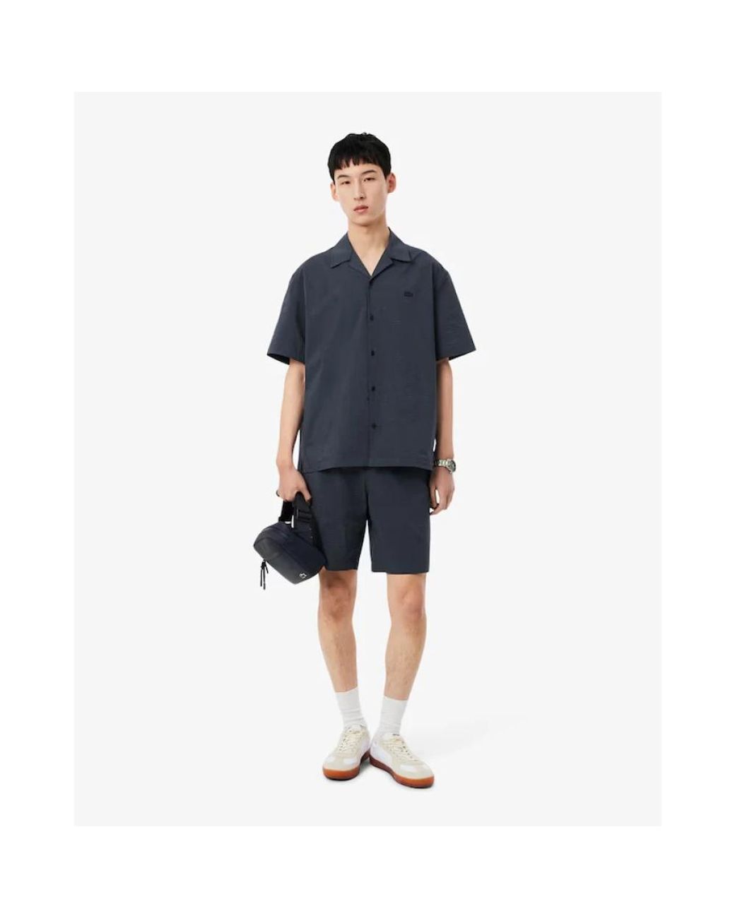 Lacoste Blue Short Sleeve Shirts for men