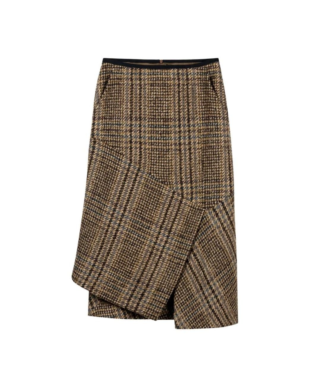 Luisa Cerano Green Midi Skirts