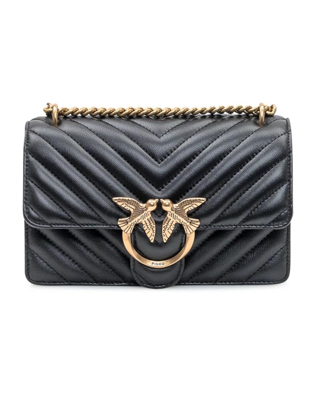 Pinko Metallic Shoulder Bags