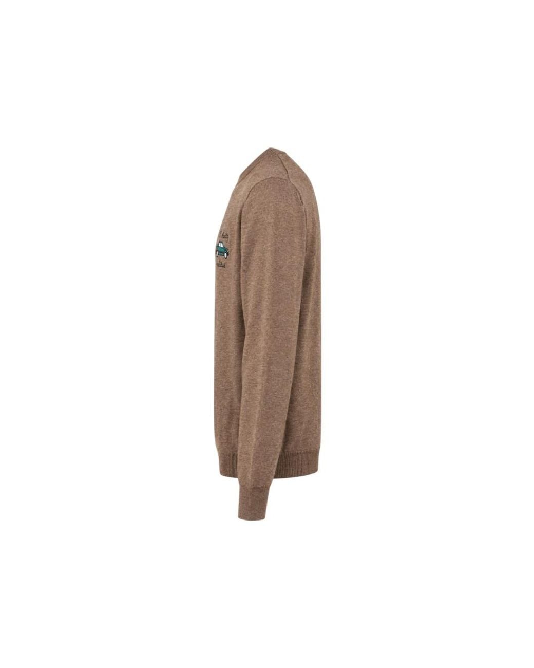 Mc2 Saint Barth Brown Round-Neck Knitwear for men