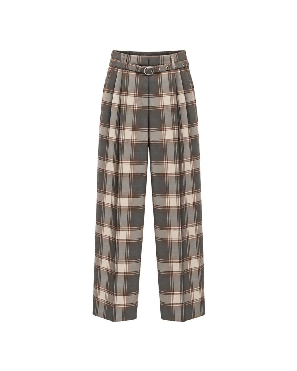 MEIMEIJ Gestreepte Pantalons in het Gray