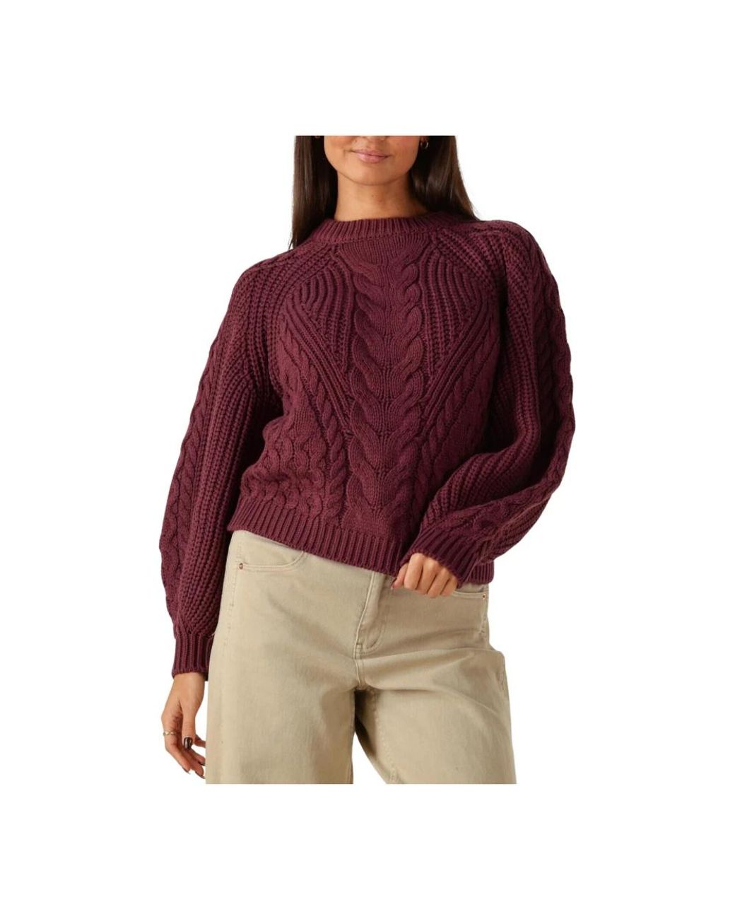 Y.A.S Yasnansa Ls Knit Pullover S in het Red