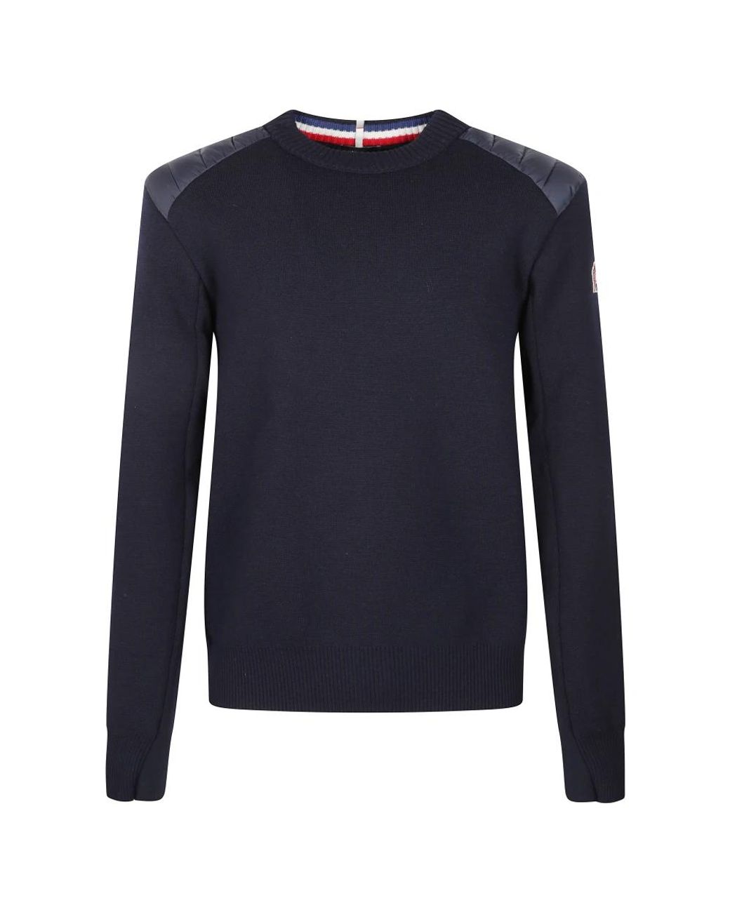 Moncler Blue Round-Neck Knitwear for men