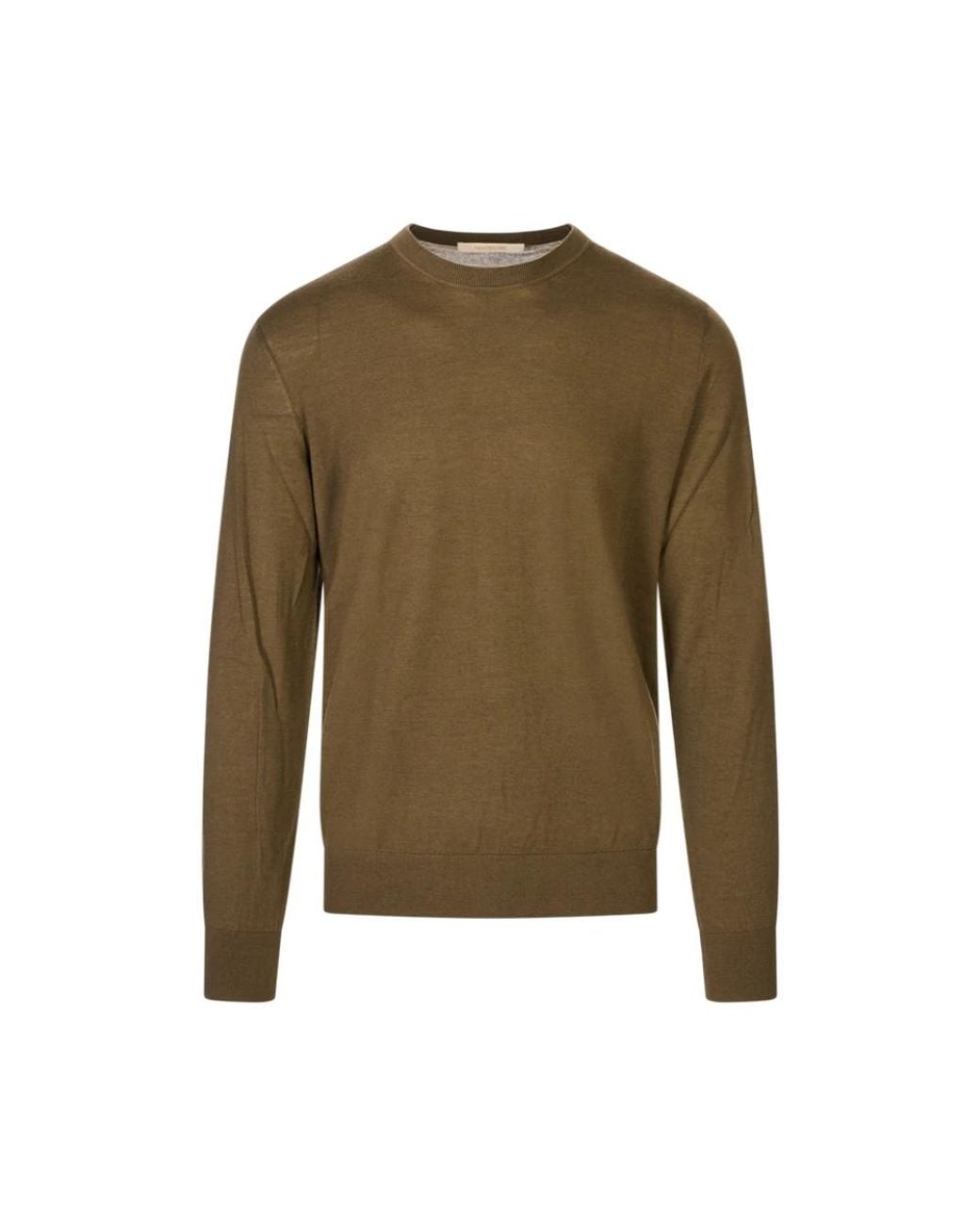 Montecore Green Round-Neck Knitwear for men