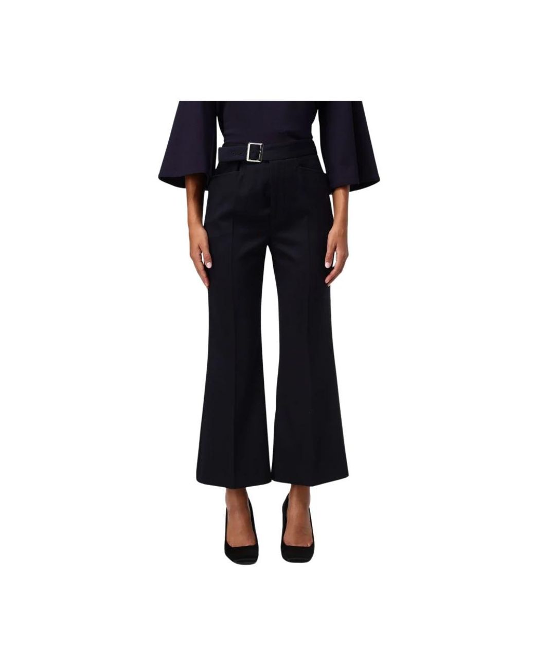 Liviana Conti Blue Wide Trousers