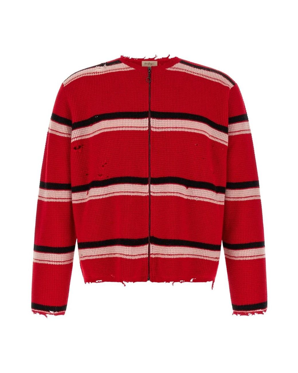 Second/Layer Friends Zip Sweater in Red für Herren