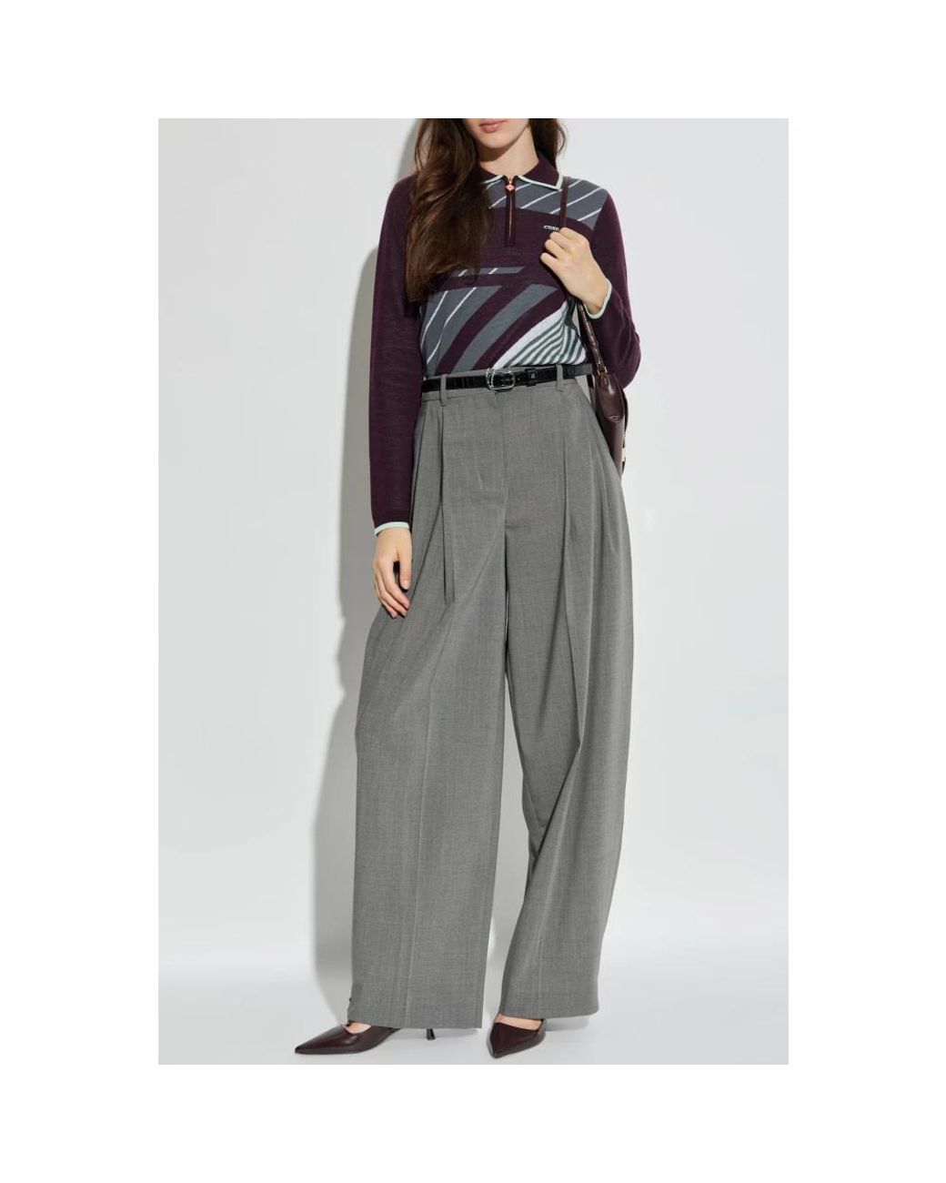 Casablanca Blue V-Neck Knitwear