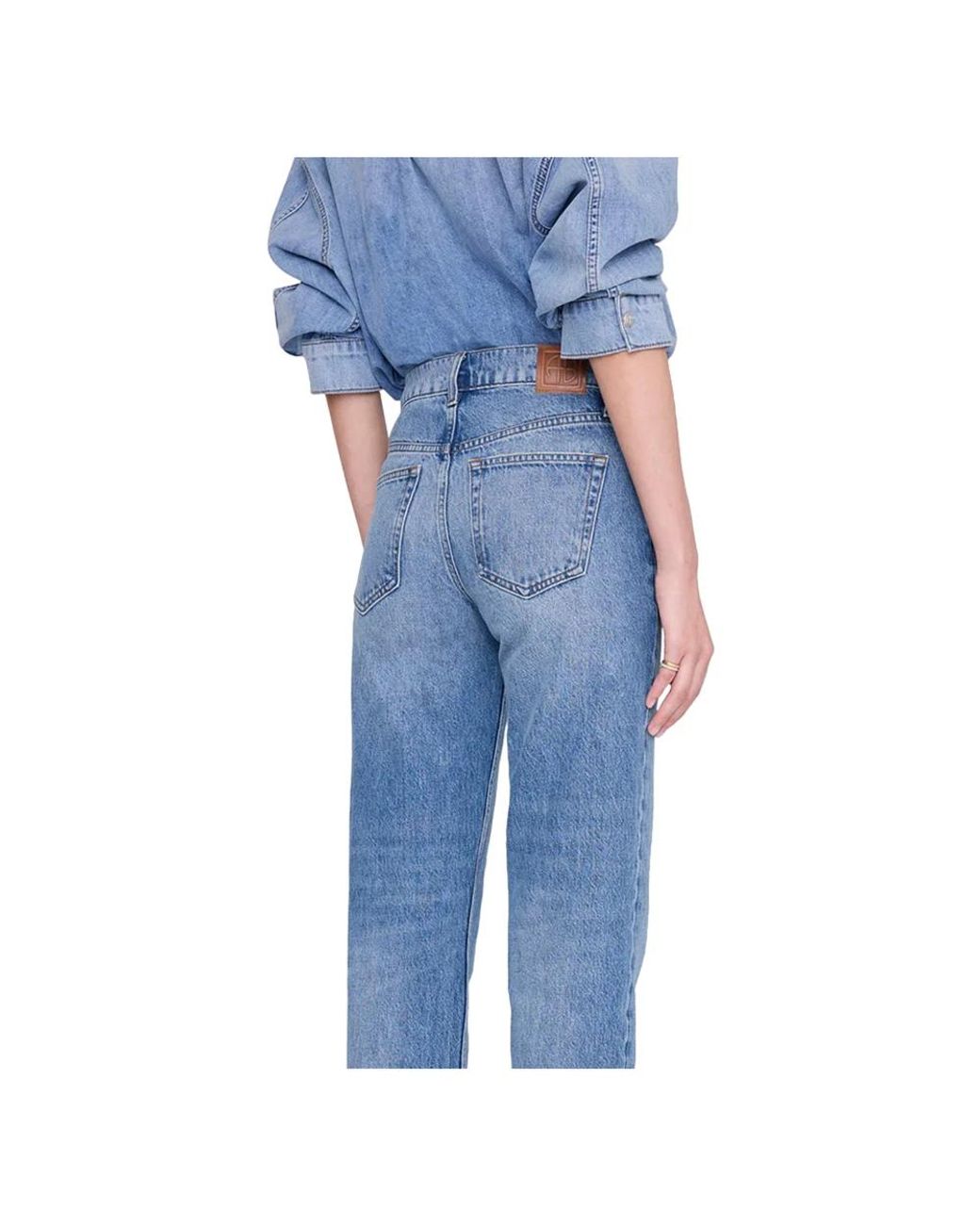 Anine Bing Blue Loose-Fit Jeans