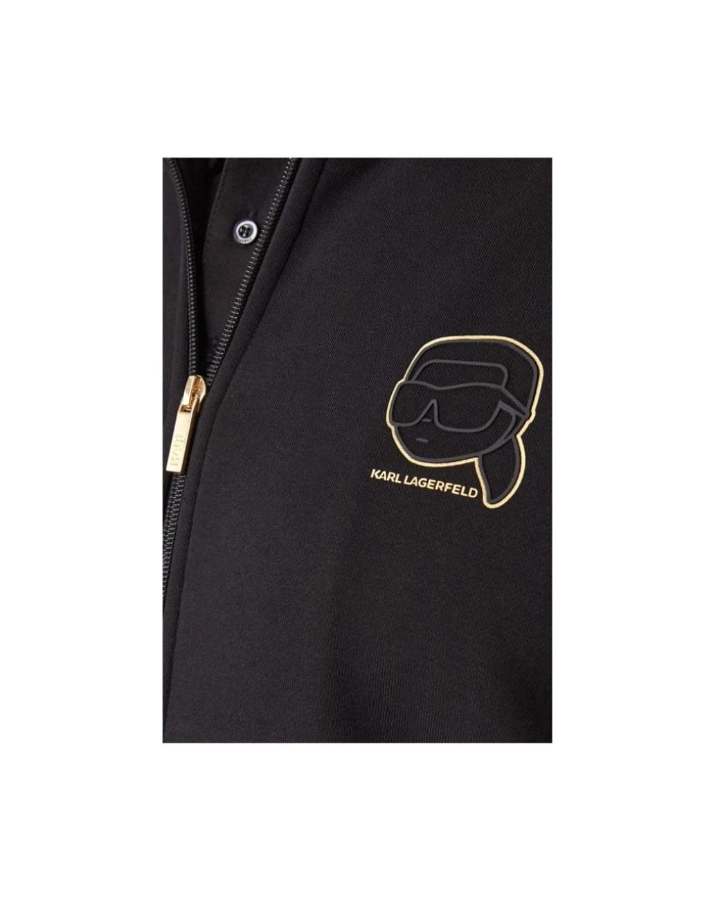 Karl Lagerfeld Black Zip-Throughs for men