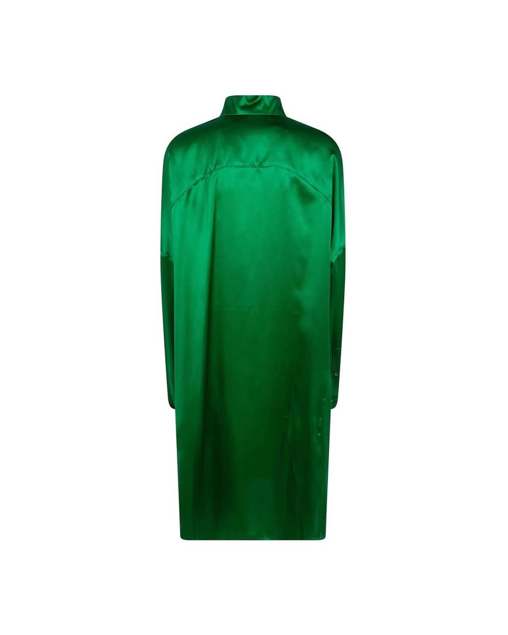Dries Van Noten Green Shirt Dresses