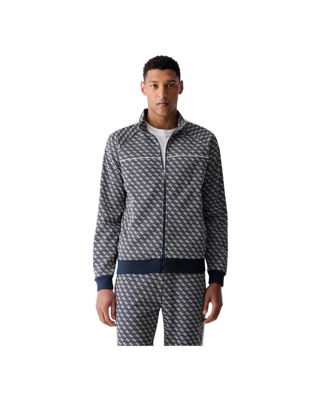 Guess Zip-Through Sweatshirt in het Gray voor heren