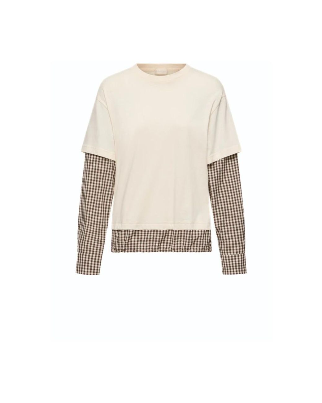 Moncler Natural Long Sleeve T-Shirts
