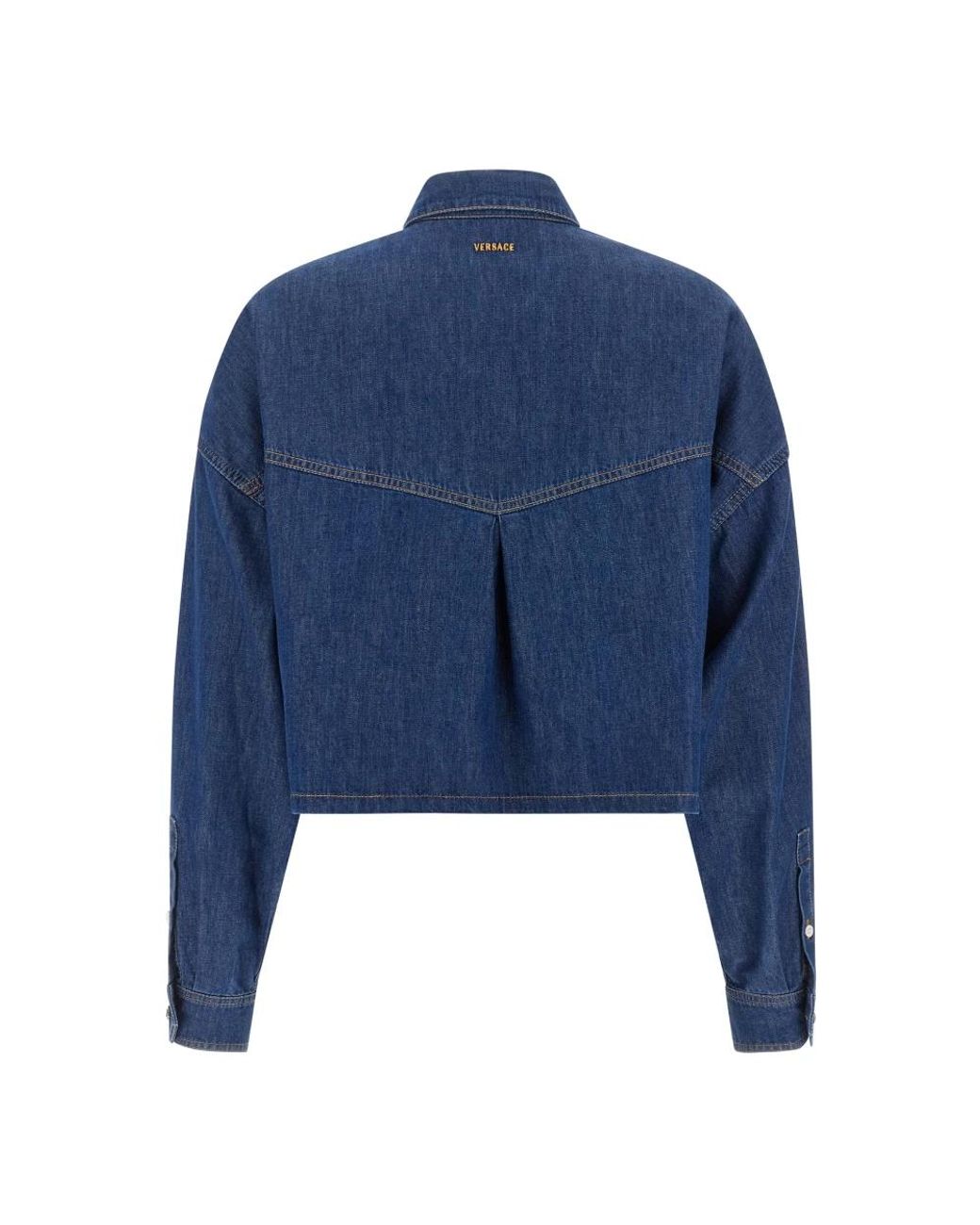 Denim Shirts Versace de color Blue