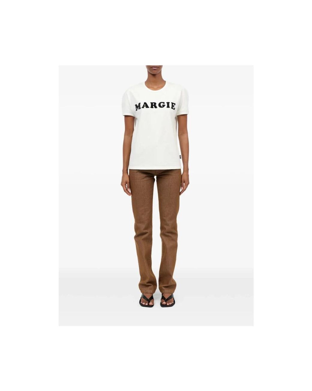 MM6 by Maison Margiela White T-Shirts