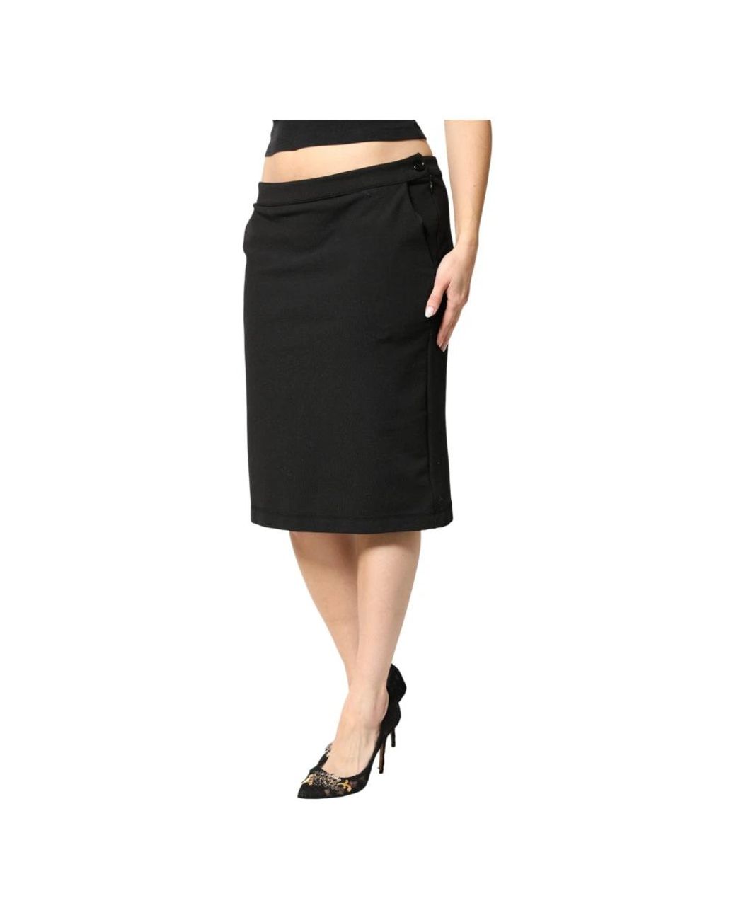 Midi Skirts Gianfranco Ferré de color Black