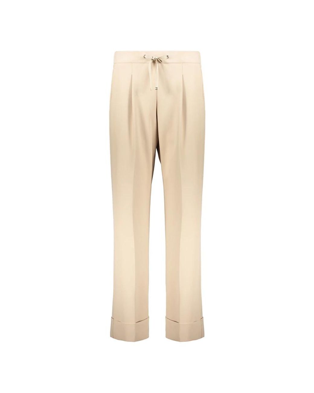 Herno Natural Cropped Trousers