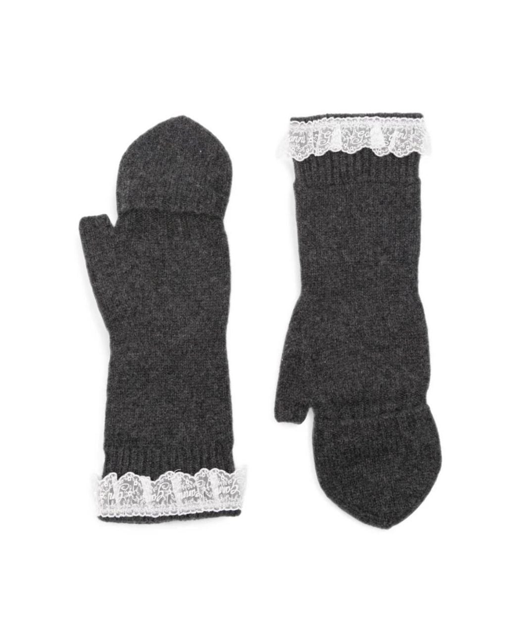Ganni Black Gloves