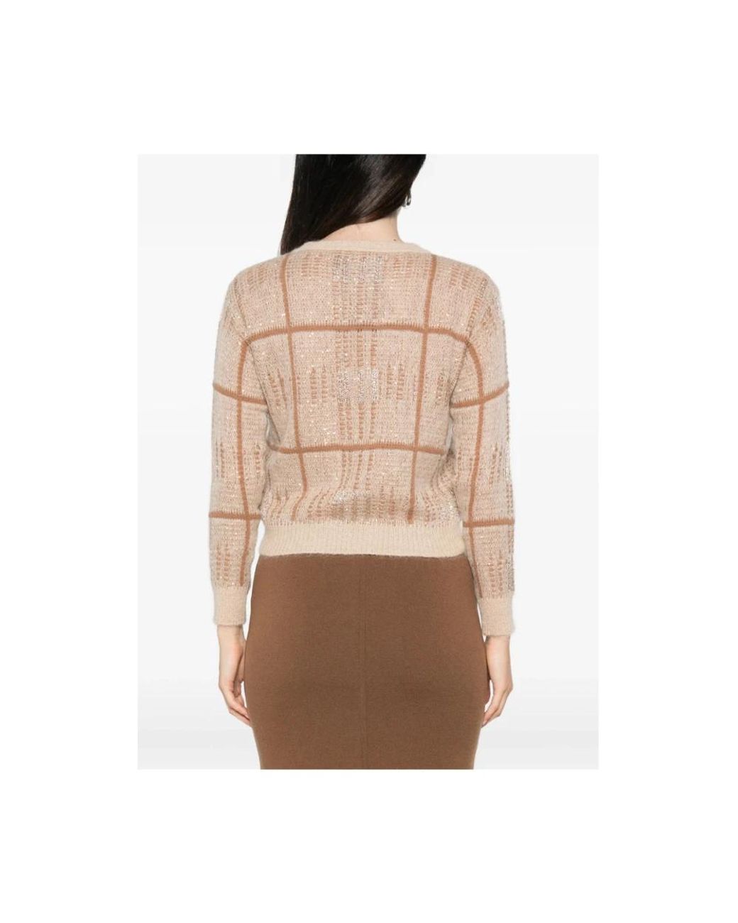 Max Mara Natural Round-Neck Knitwear