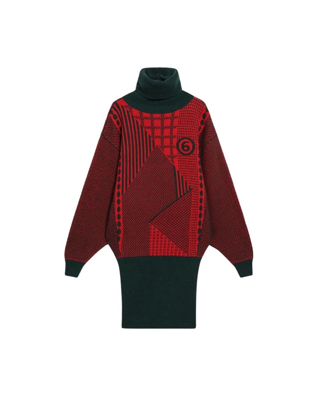 MM6 by Maison Margiela Red Knitted Dresses