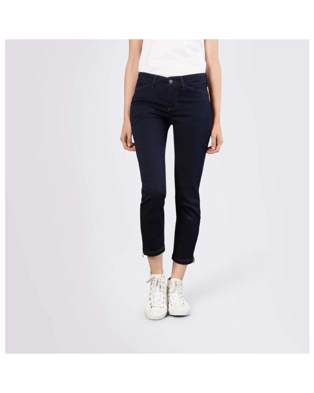 Cropped Jeans M·a·c de color Blue