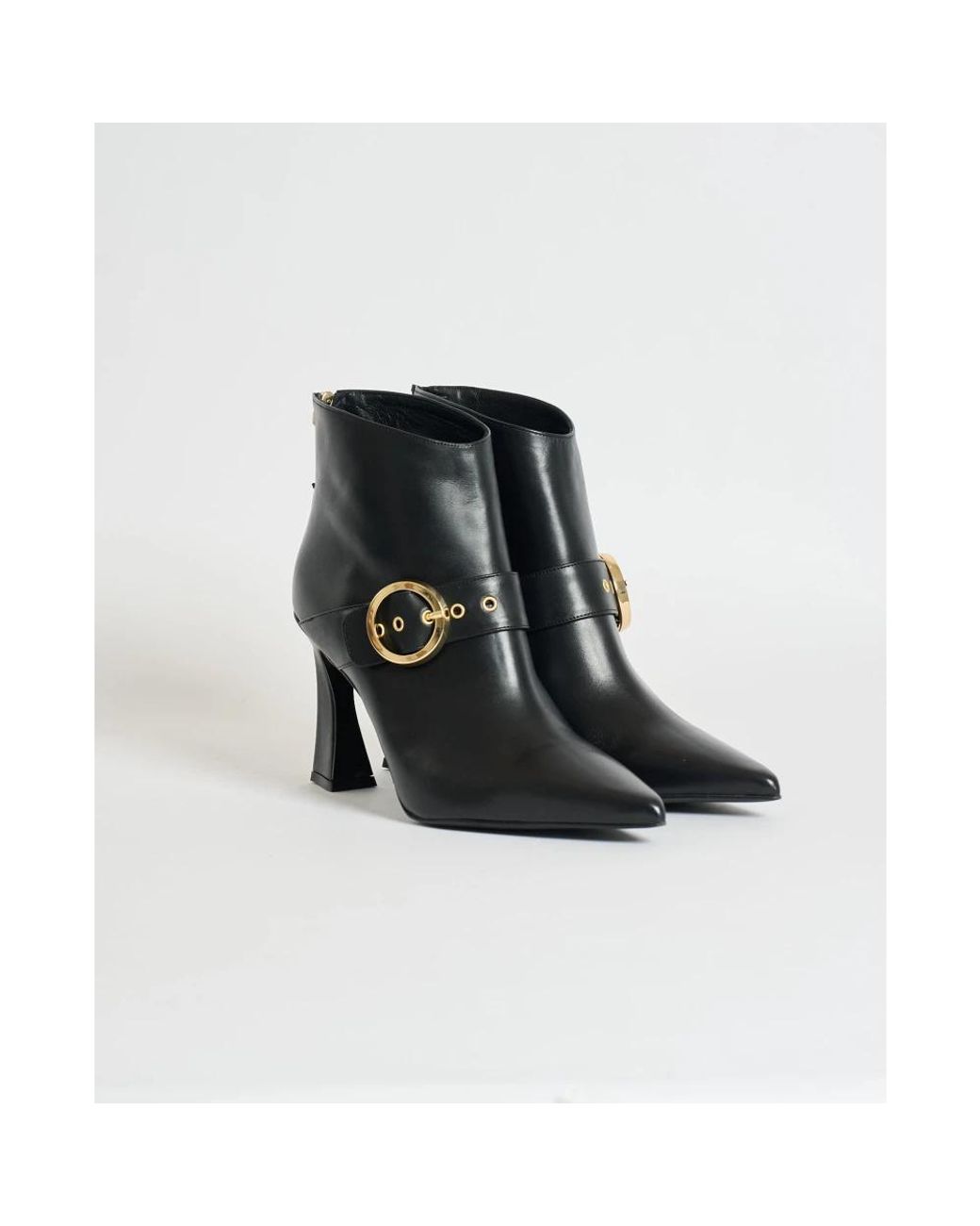 Albano Black Heeled Boots