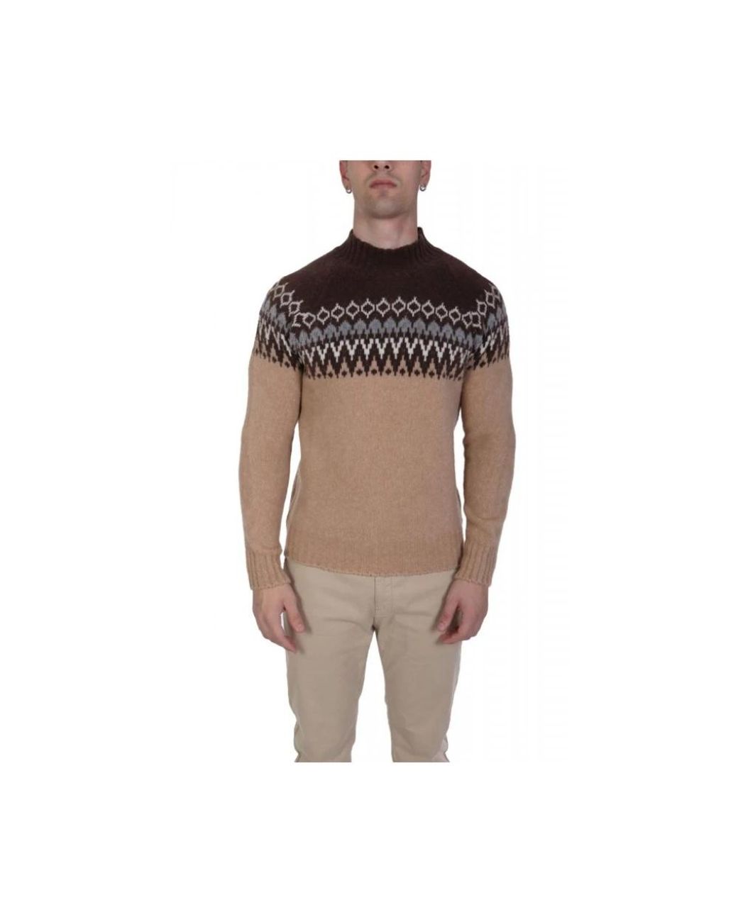 Gran Sasso Brown Turtlenecks for men