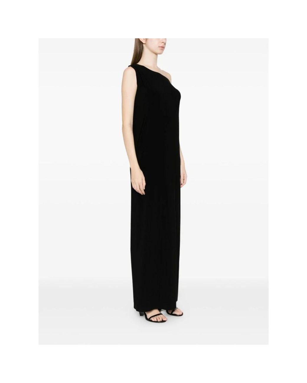 Norma Kamali Black Halter Long Dress
