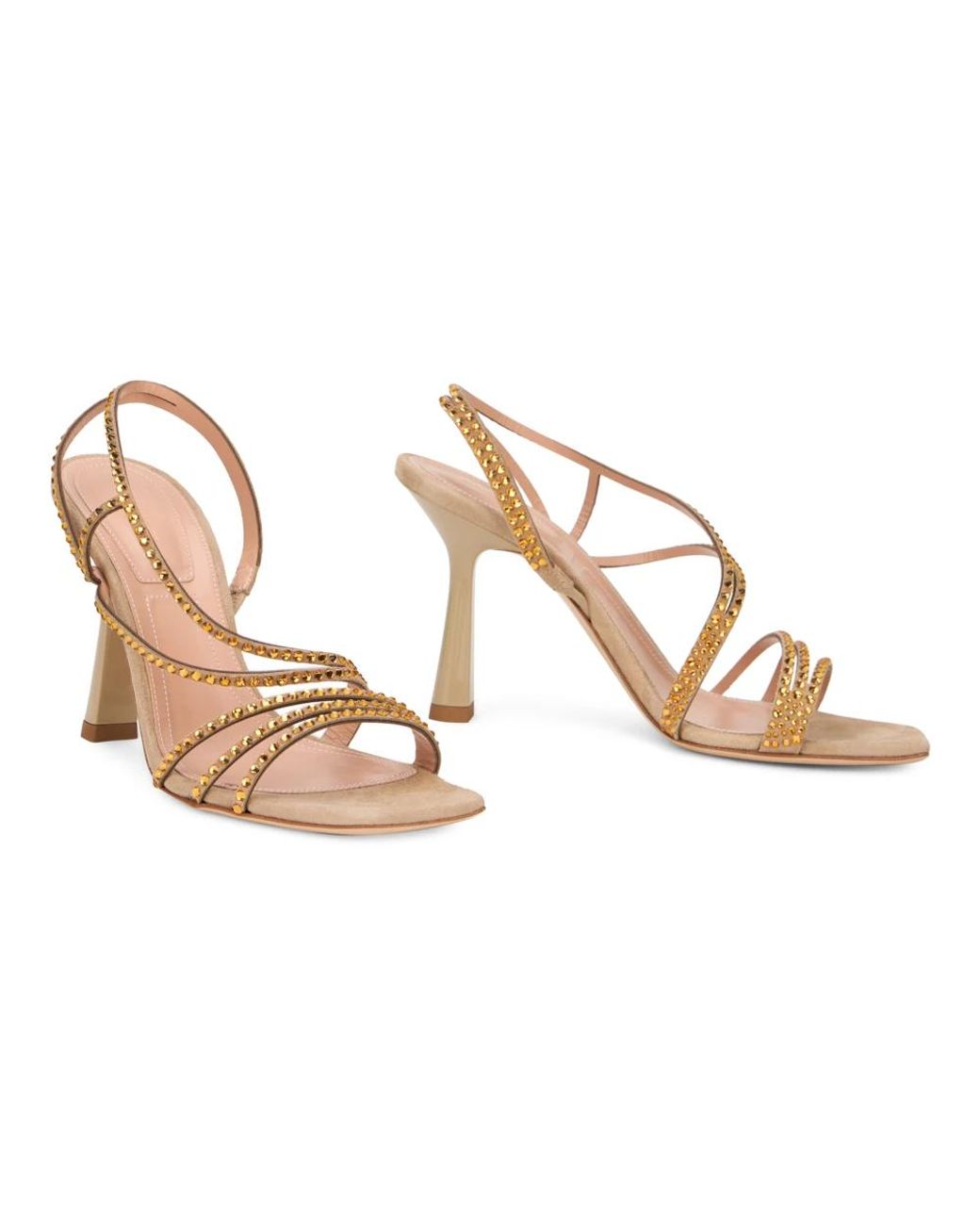 Alberta Ferretti Metallic High Heel Sandals