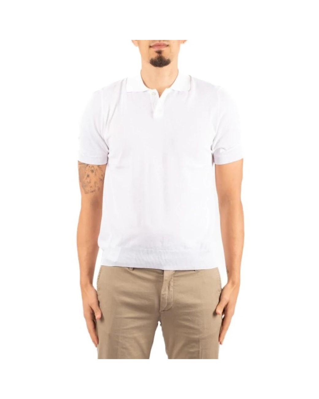 hindustrie White Polo Shirts for men