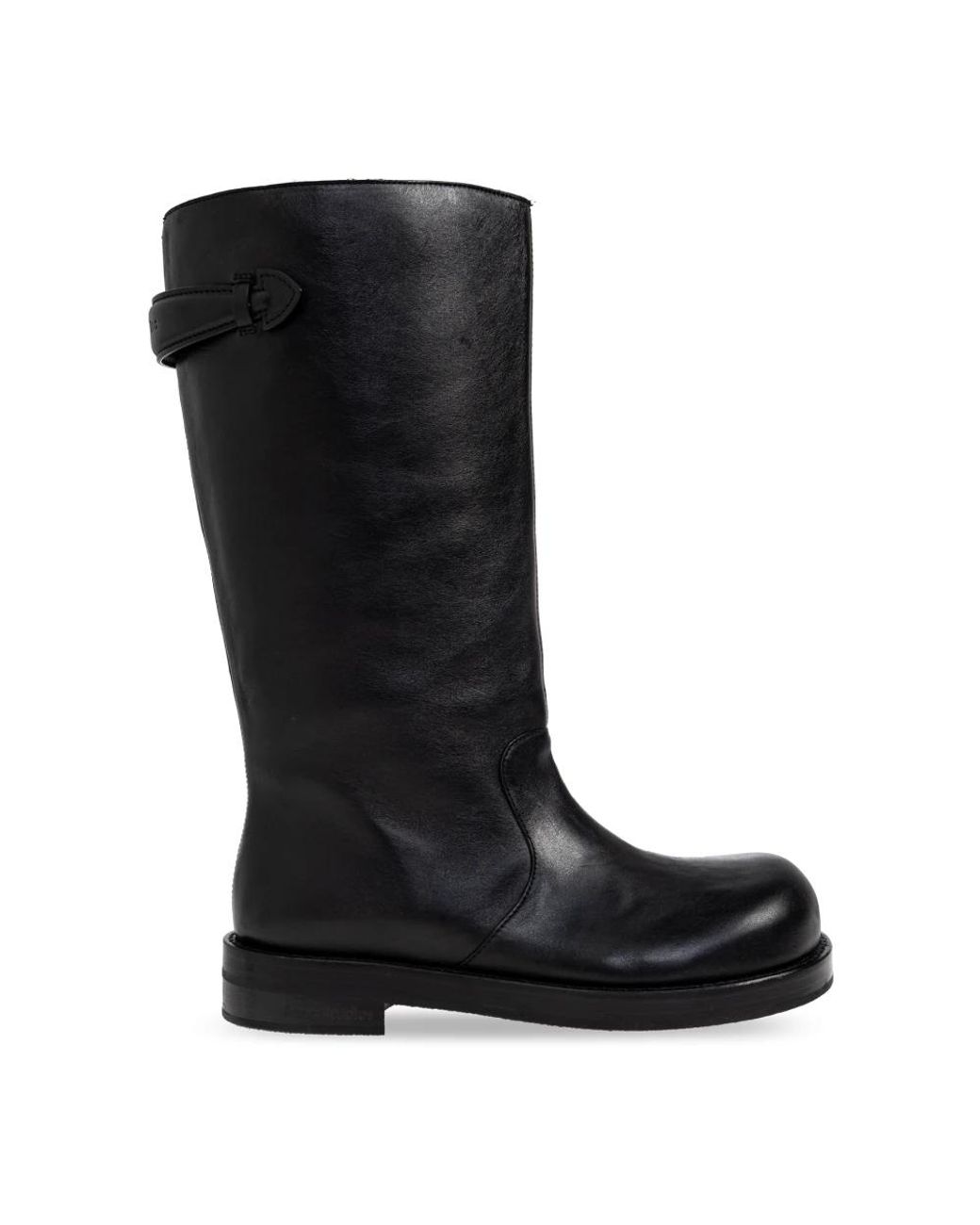 Acne Schoenen ,Zwart ,Leer Leren Laarzen in het Black